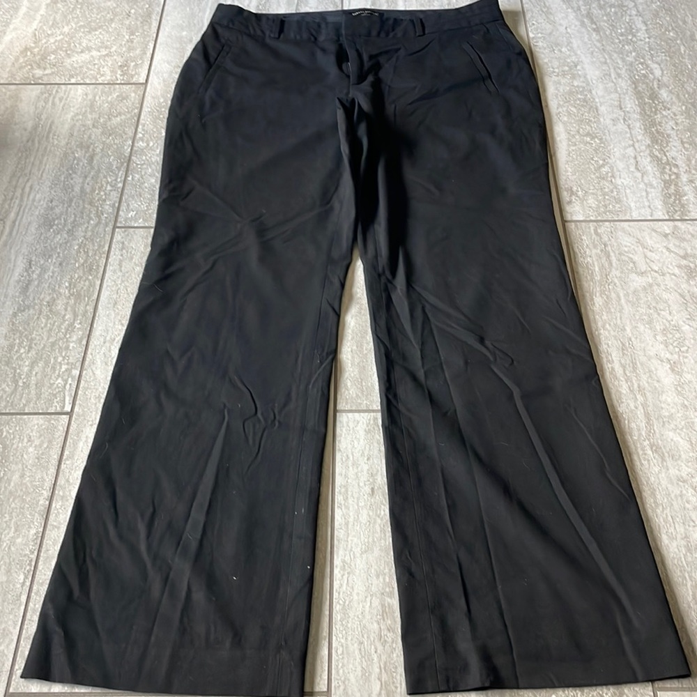 Preloved,Banana Republic,size 14,black,straight leg long pants for women